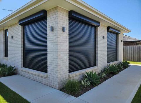 Smart app-controlled roller shutters installed on a Melbourne property